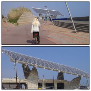 Barcelona Forum Esplanade with Solar Panels