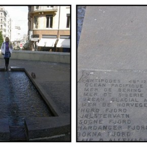 Water ring, 1977 (Fontaine en porphyre vert antique) - Gérald Ducimetière