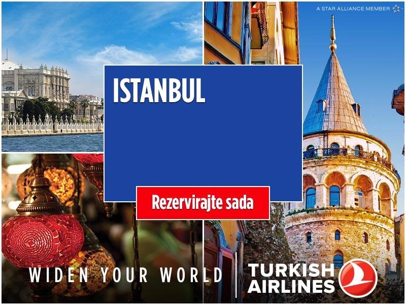 Turkish Airlines Akcija – povratne aviokarte za Istanbul već od 110€